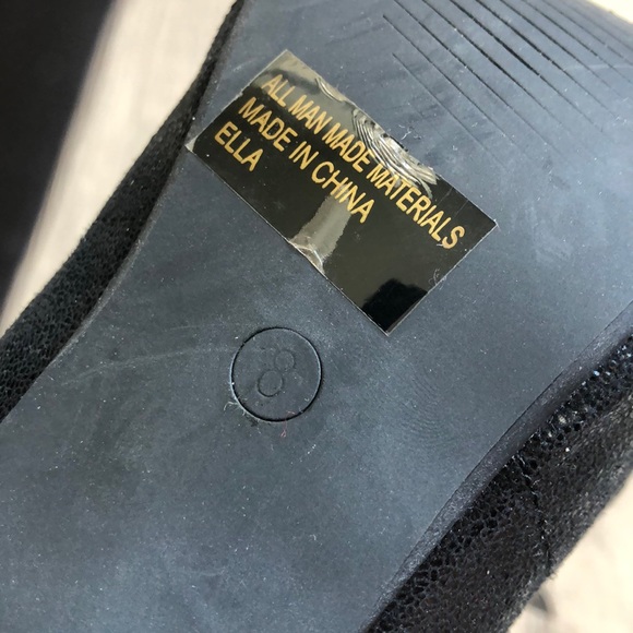 Charlotte Russe black lace up heels size 8 - Picture 5 of 6